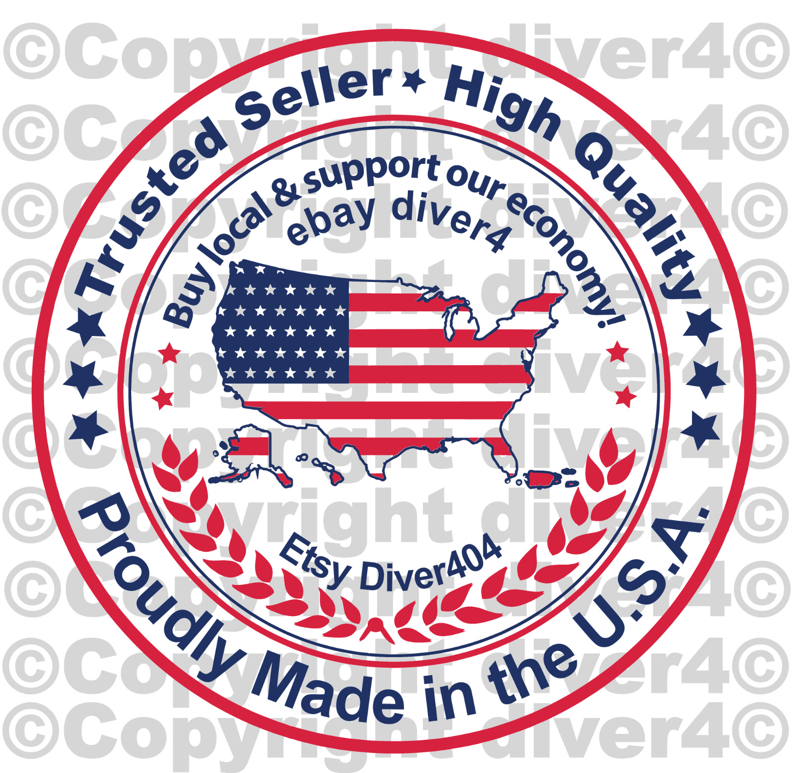 Custom Folded Flag In Memoriam Memorial Decal USA Made US Seller