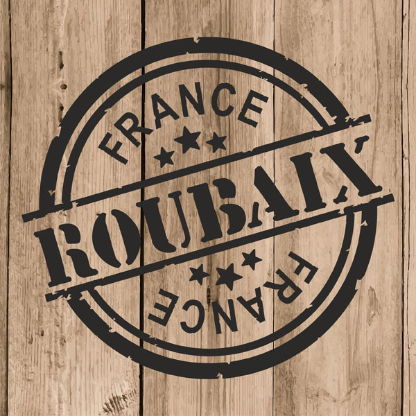 Roubaix Sticker Vinyl 10 cm / 4″ Decal Stamp Roubaix France Car Laptop Tablet