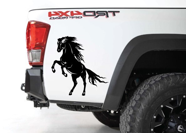 Horse Stallion Galloping #4, 4-21″ Outdoor Die Cut Vinyl Decal Sticker