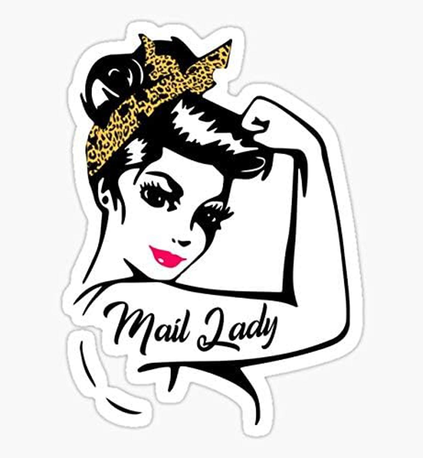 5″ Leopard Rosie Postal Worker Ballot Voting by Mail Vinyl Bumper Sticker