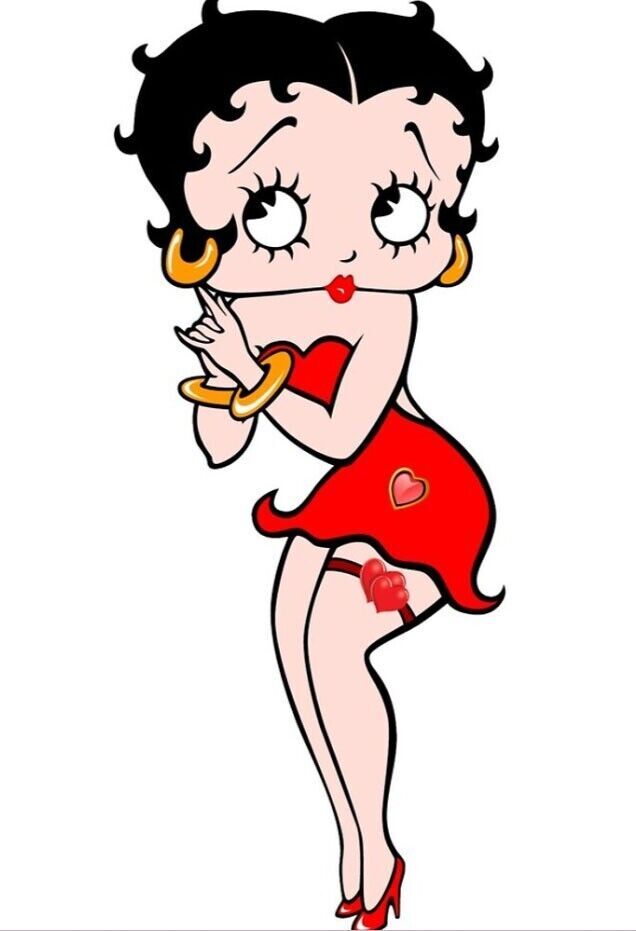 Betty Boop Sticker Decal cute sexy anime cartoon vintage laptop
