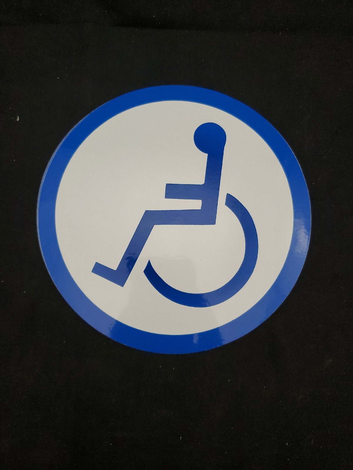 Qty 6 — 6.5″ WHEELCHAIR HANDICAP STICKERS