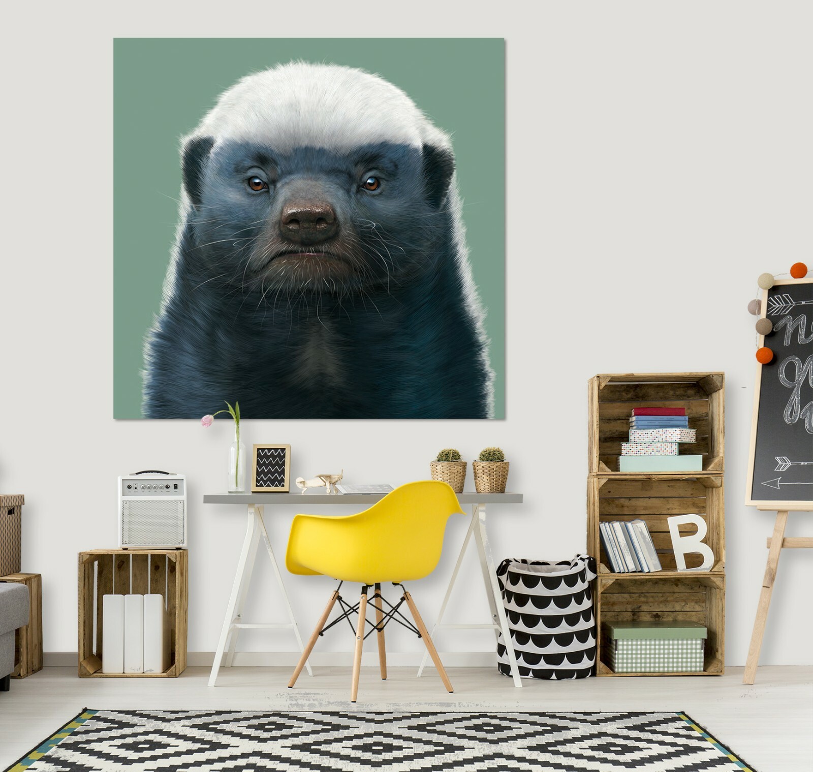 3D Cute Honey Badger A144 Wall Stickers Wall Murals Wallpaper Vincent Amy