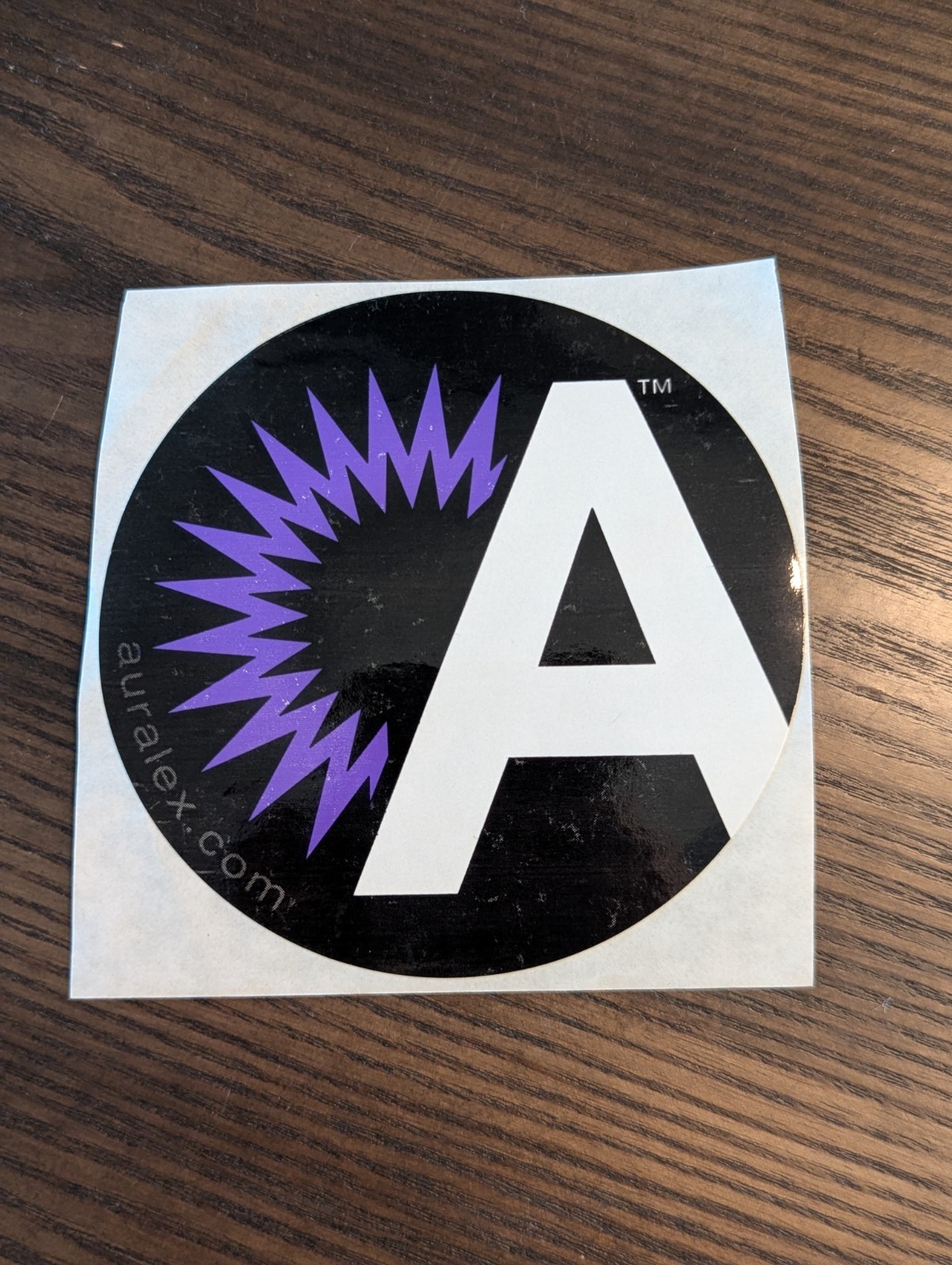 Auralex Acoustics Logo Sticker Decal Circle Audio Sound Foam Black White Purple