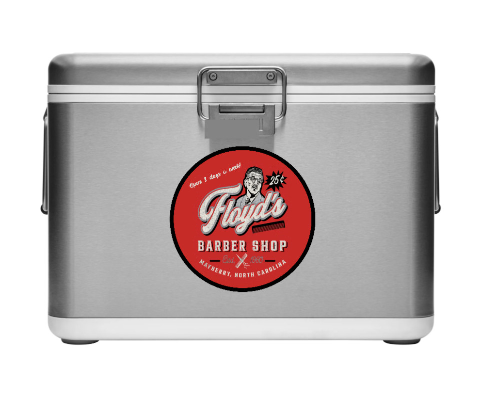 Andy Griffith Show (Floyd’s Barber Shop) – 4″ Handmade Vinyl Decal Vehicle Decor