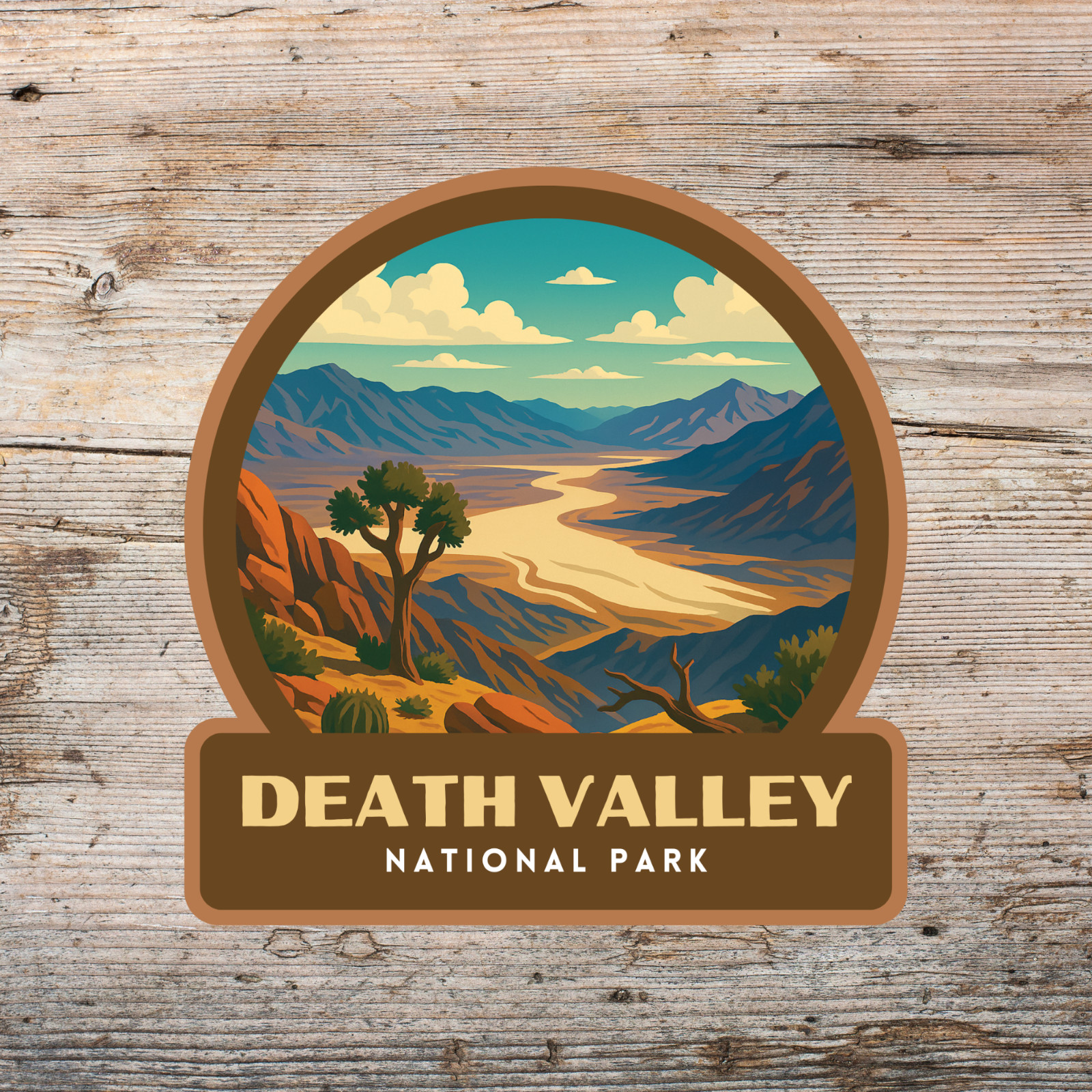 Death Valley National Park Sticker Vinyl Decal Laptop Water Bottle Cooler