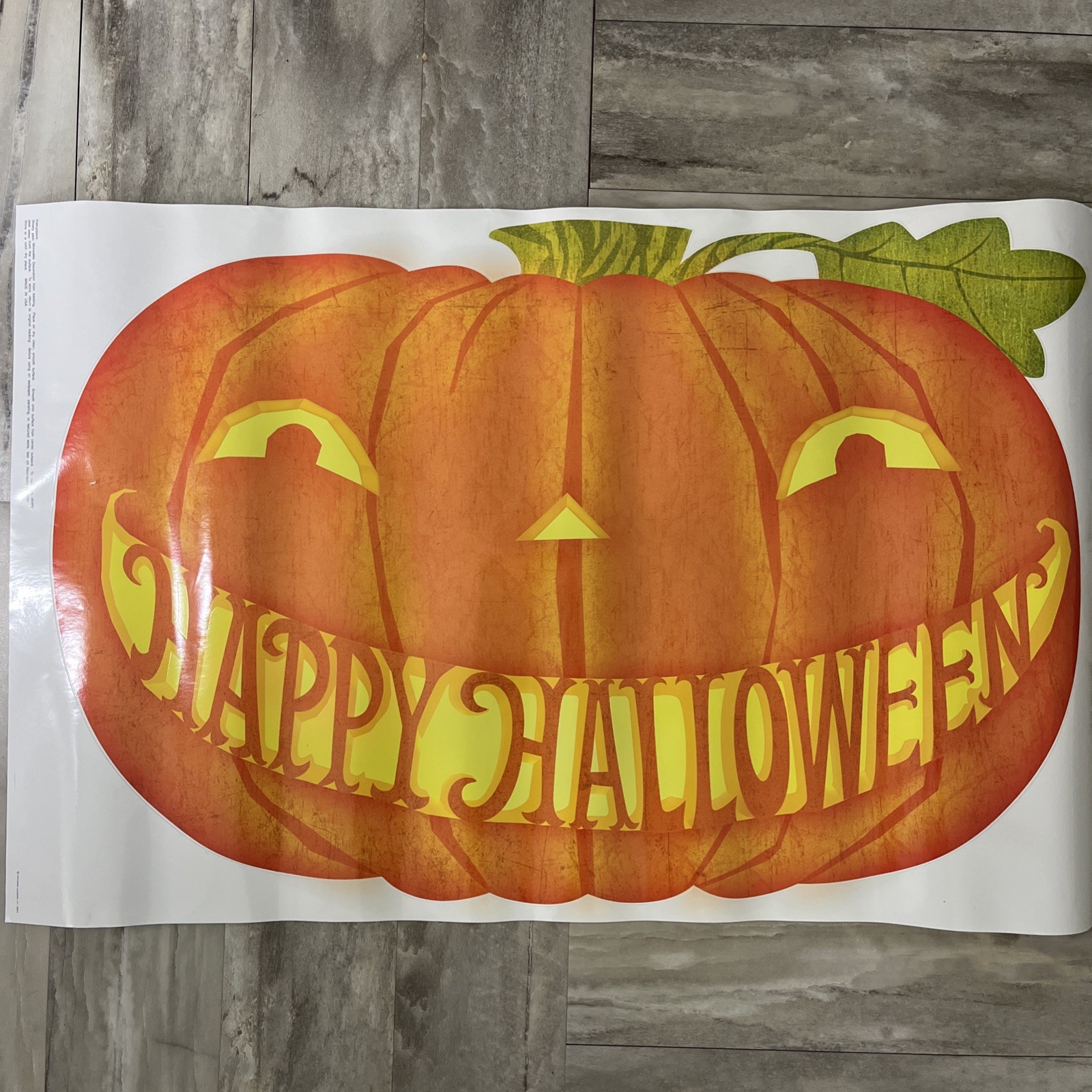 2013 Hallmark 36” Moveable Pumpkin Decal