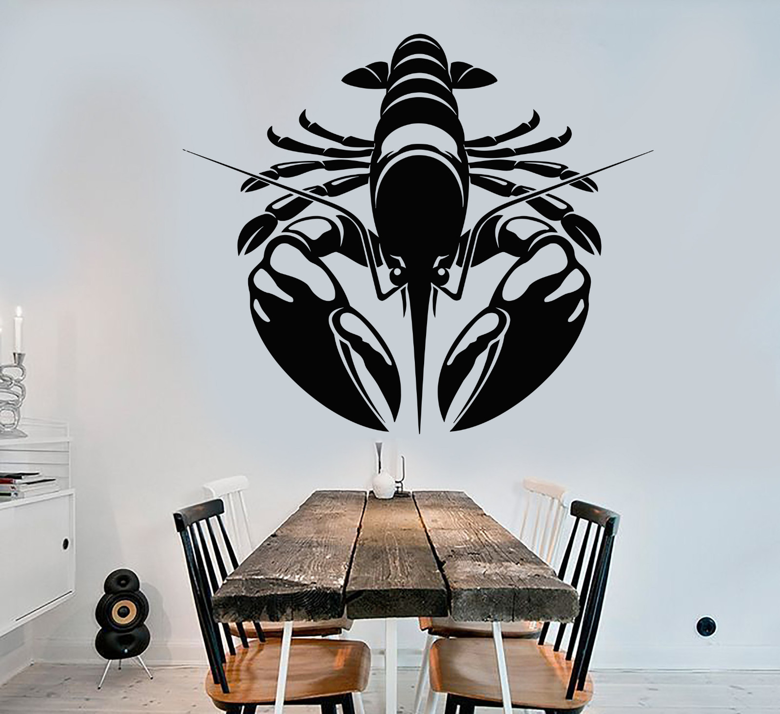 Vinyl Wall Decal Lobster Homar Sea Animal Restaurant Decor Stickers (1168ig)