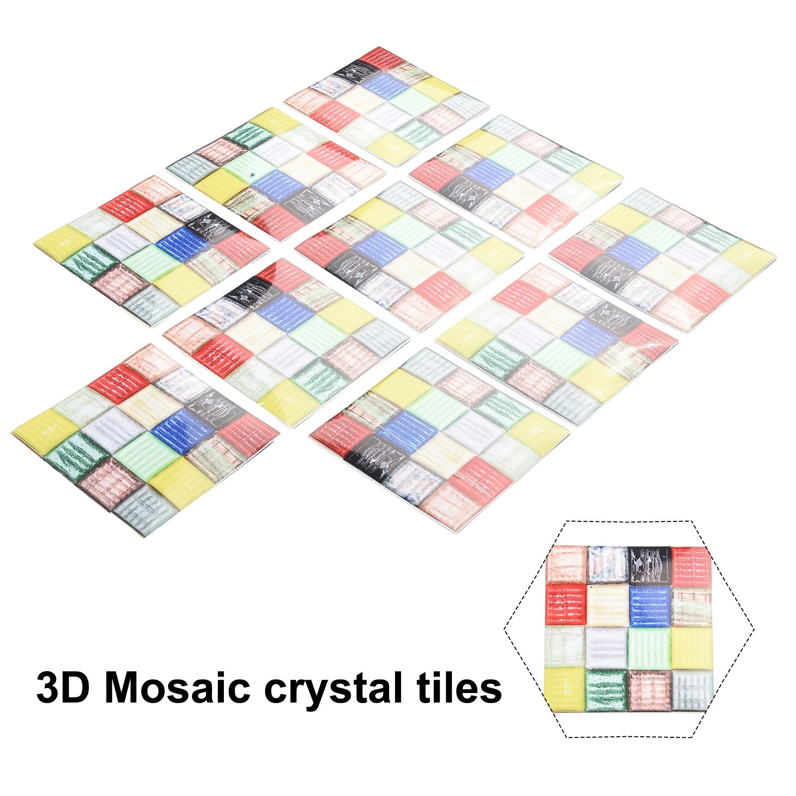 Wall Stickers Waterproof Backsplashes For Bathroom Stickers 10*10cm 10pcs