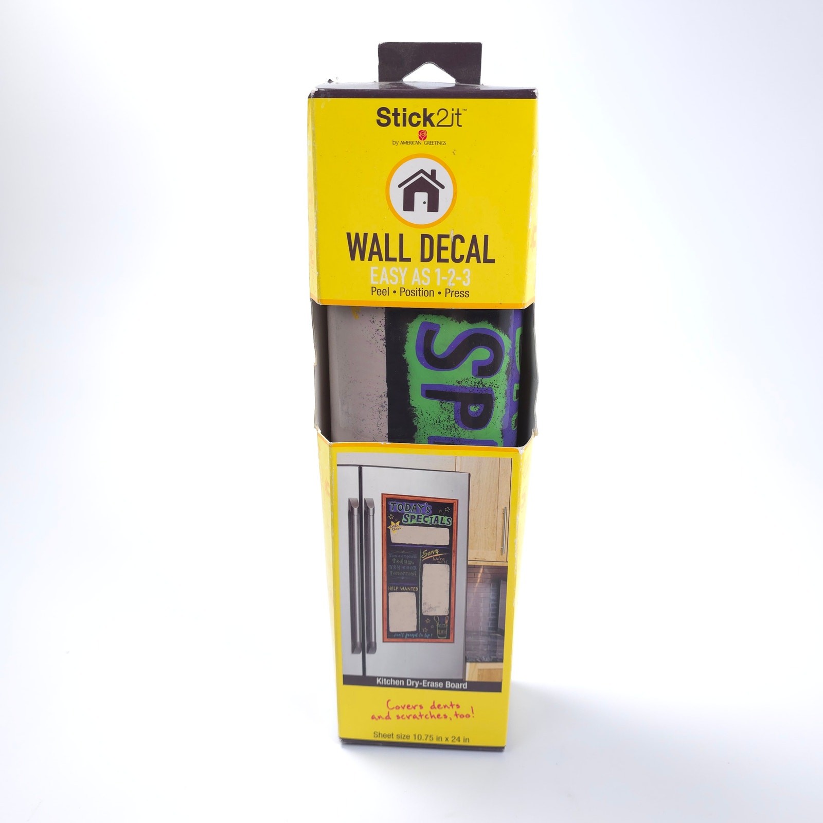 Sealed Today’s Special Kitchen Peel and Stick Dry Erase Board 10.75 x 24