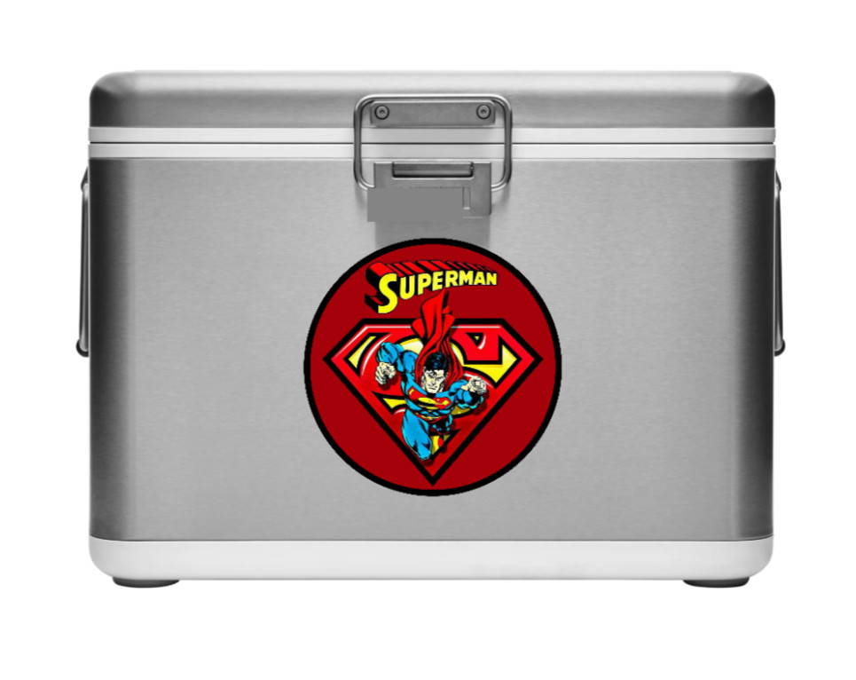 Superman (Red) – 4″ Vinyl Decal Sticker Car Cooler Laptop Truck Smoker Trailer