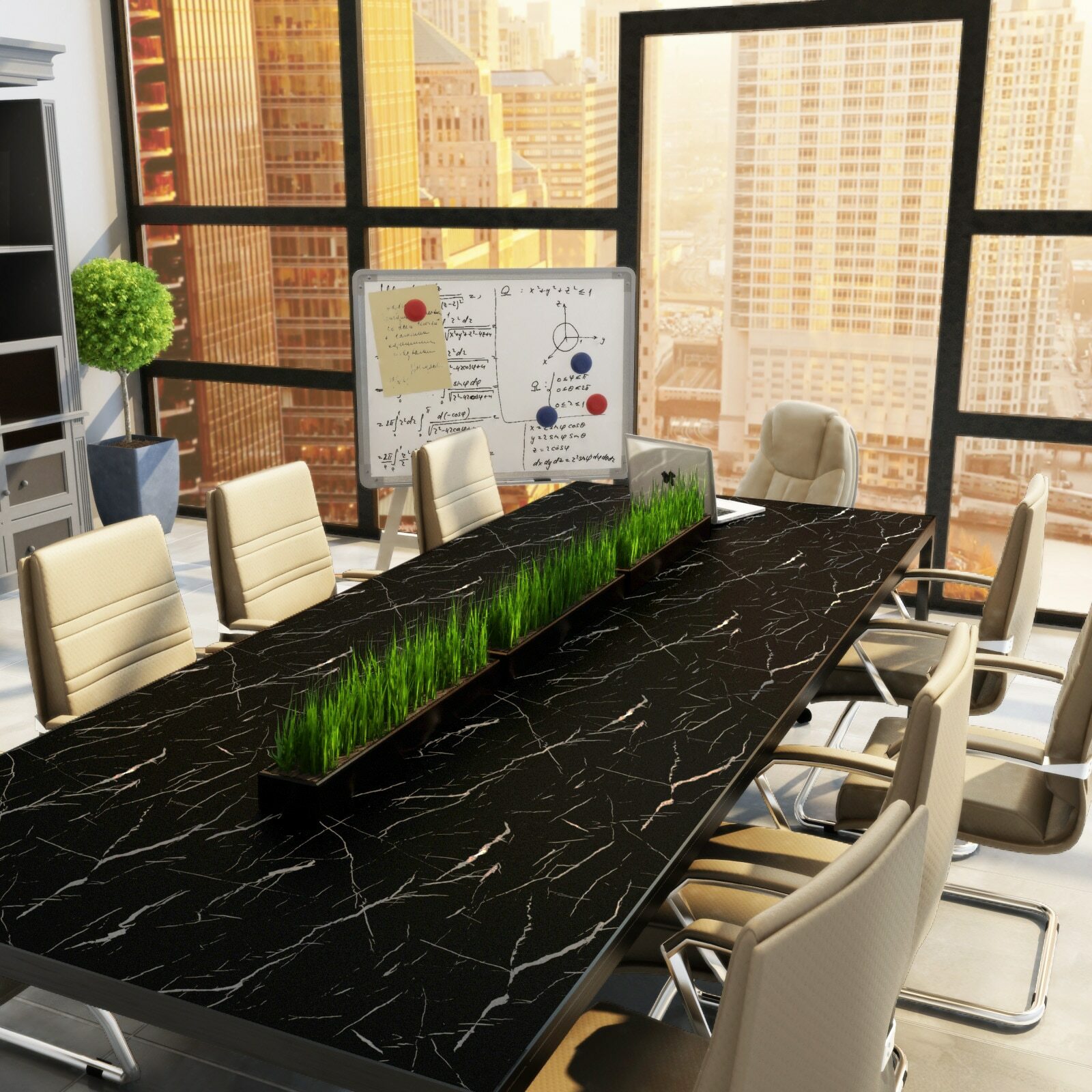 Black 8M Marble Self Adhesive Wallpaper Vinyl Sticky Paper Decals Wall Sticker