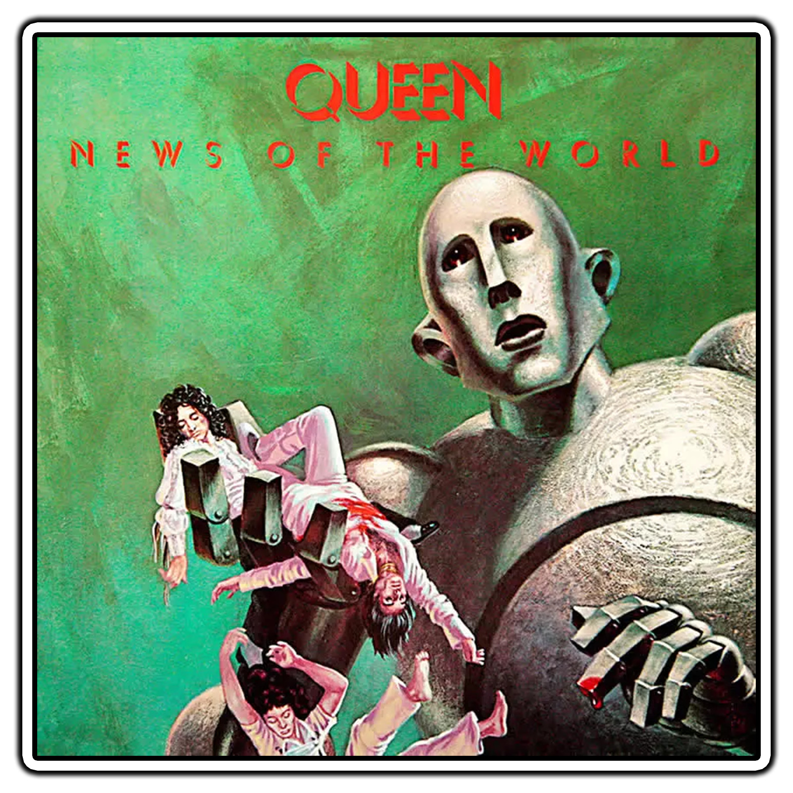 Queen – News Of The World Album Cover Sticker Waterproof Vinyl Decal Die-Cut
