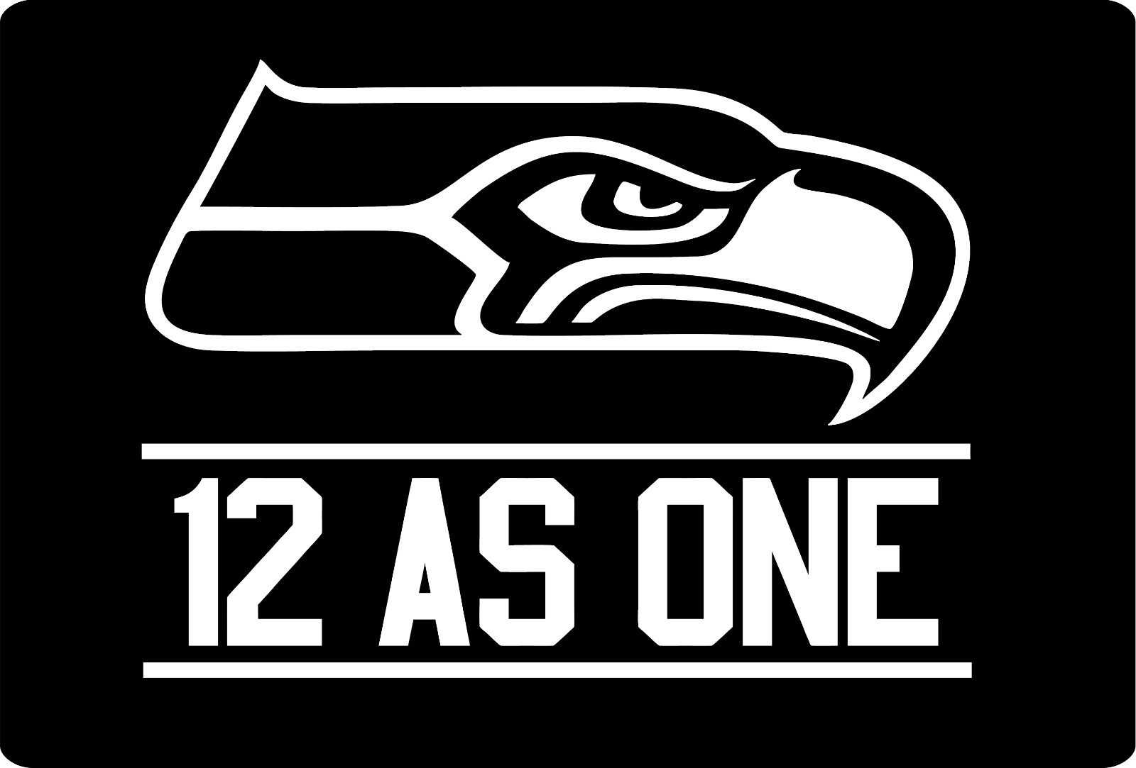 12 As One 6″ X 4.5″ Vinyl Stickers 3 Pack 7 Different Colors to Choose From