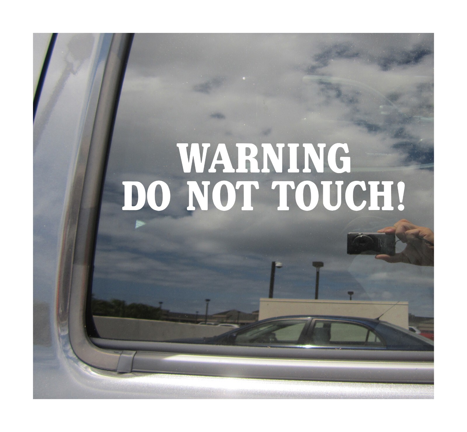 Warning Do Not Touch – Sign Business Door Store Vinyl Decal Window Sticker 10678