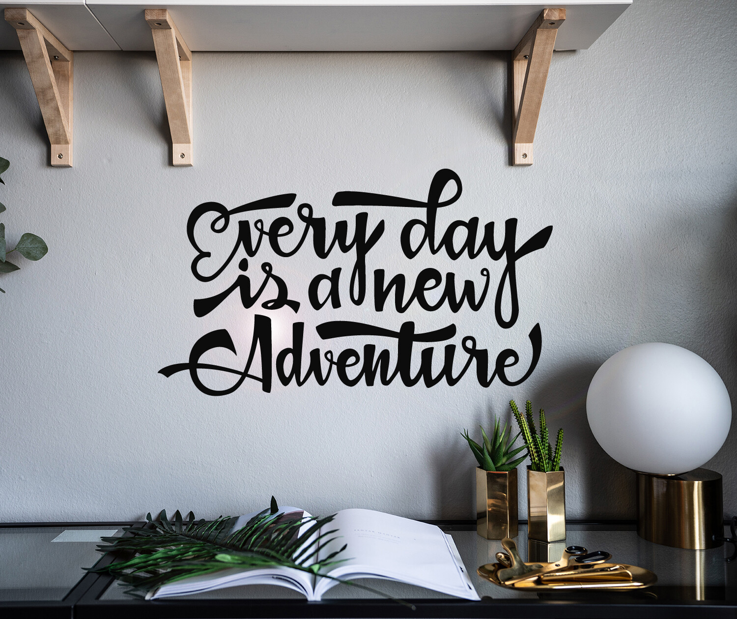 Vinyl Wall Decal Inspiration Every Day Adventure Stickers 22.5 in x 13 in gz117