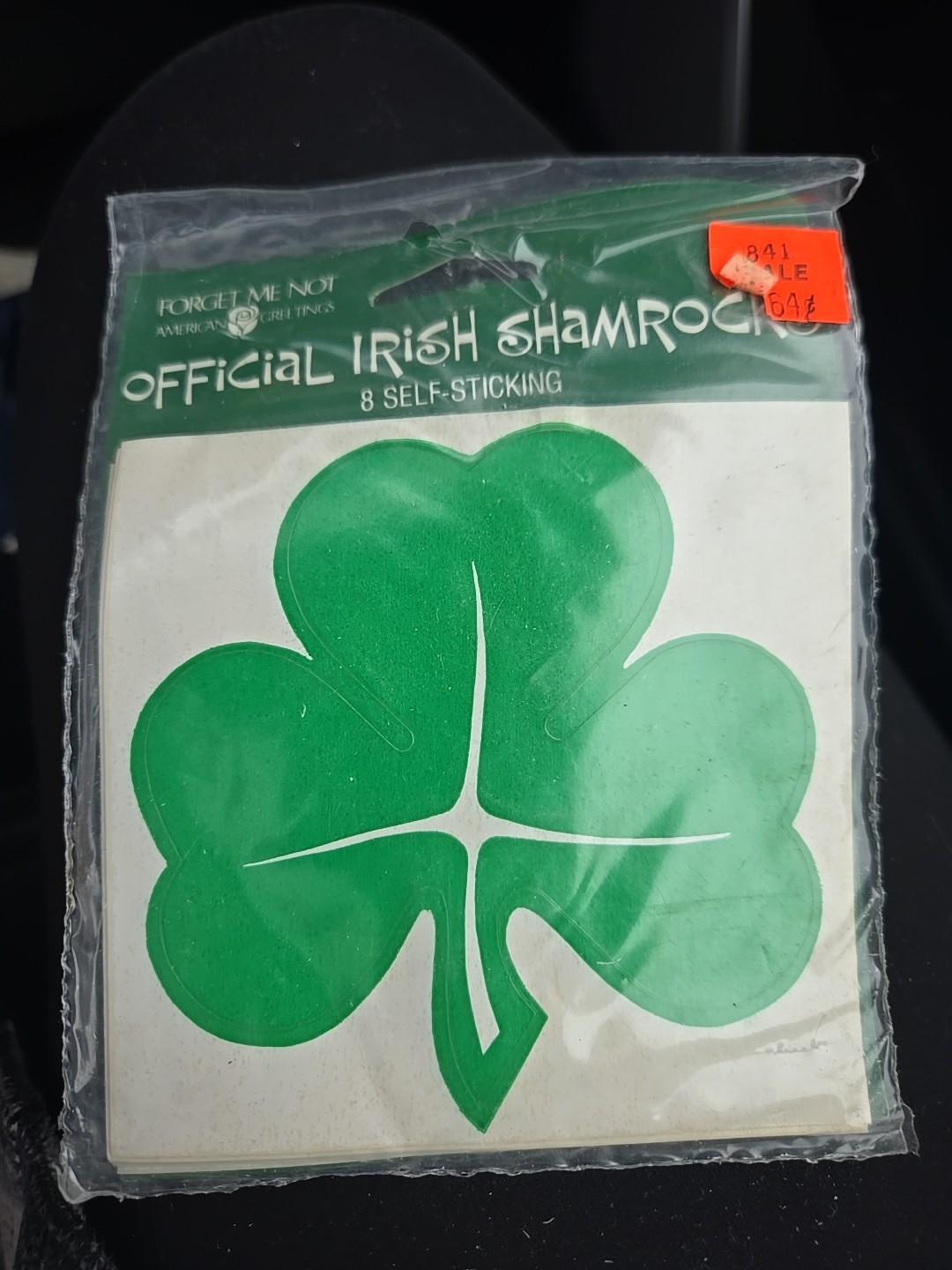 American Greetings 4″ Official Irish Shamrock Stickers 8 pcs St. Patrick’s Day