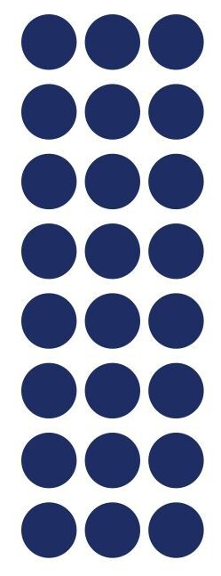 1″ Dark Blue Round Label Dots Stickers Color Coding Inventory 1 Inch Dot