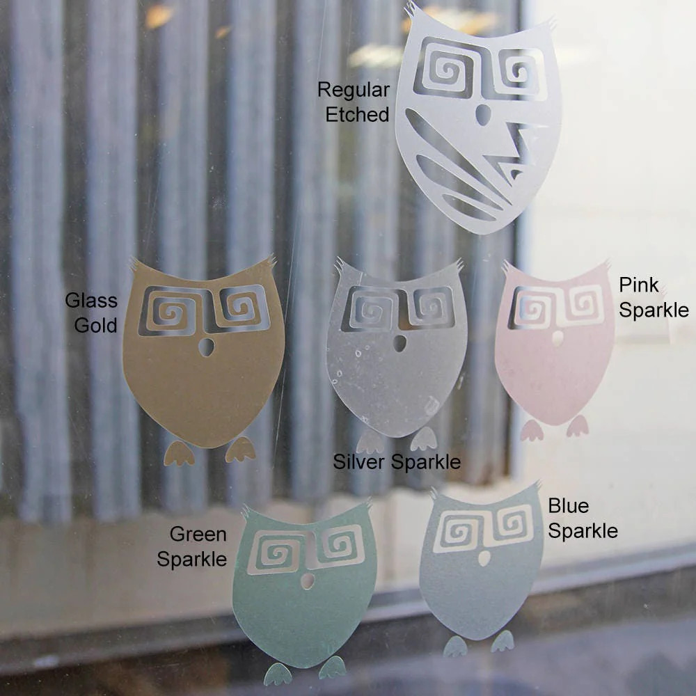Custom Frosted Glass Door Decal | Topographic Line Design
