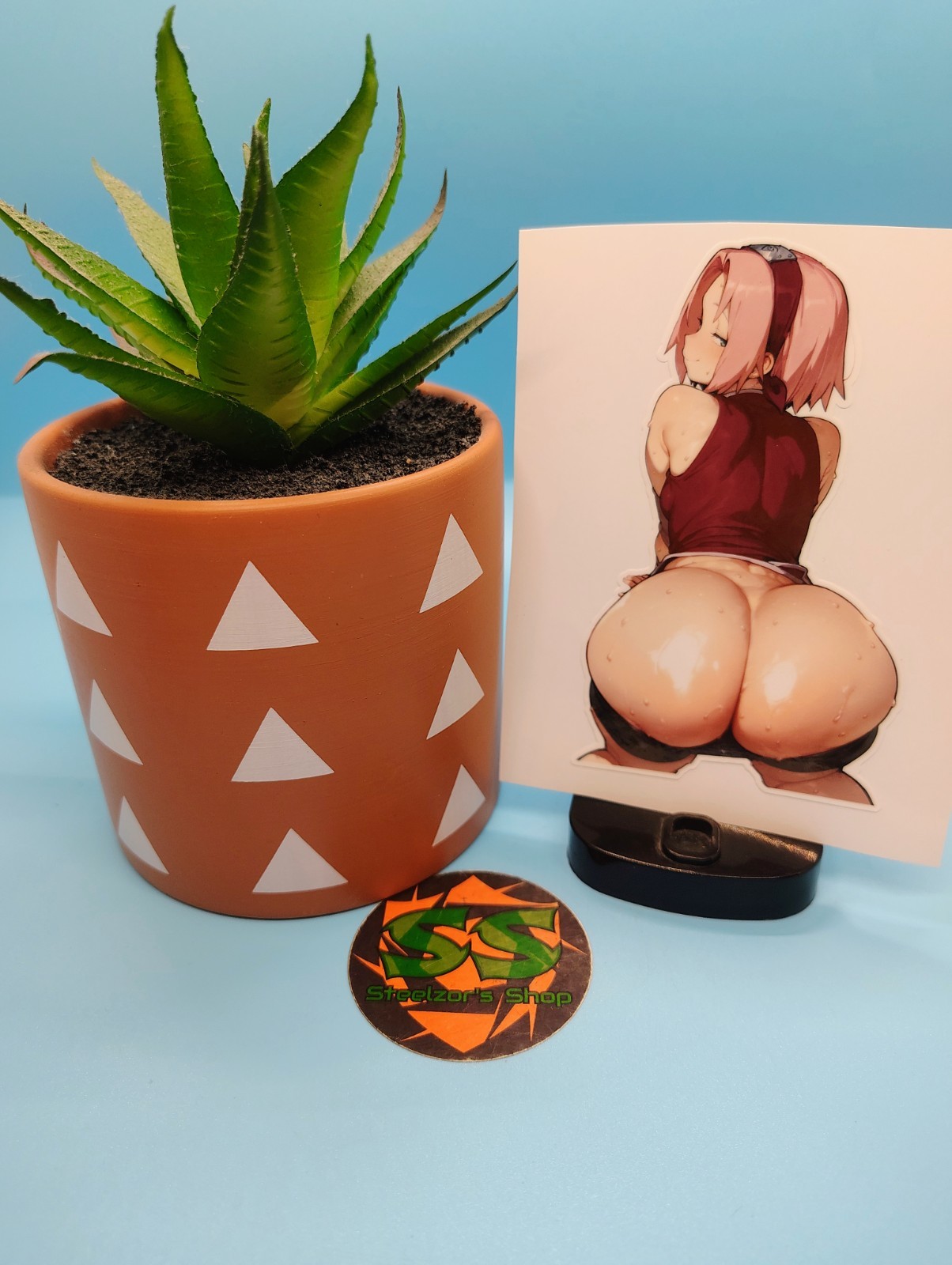 (4.5 Inches) Naruto – Sakura Haruno (Thicc) – Water-Resistant Vinyl Sticker