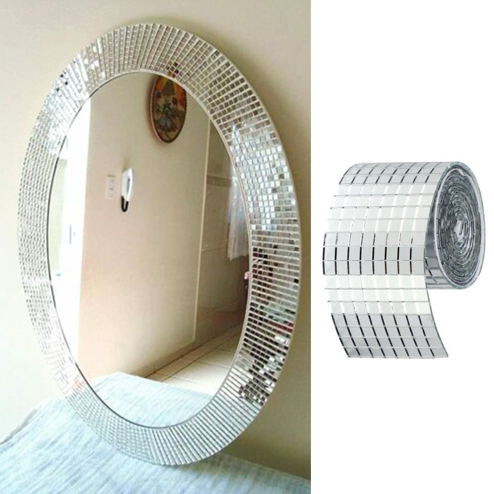 Customizable Glass Mirror Mosaics Size 15x10cm Perfect for Creative Use