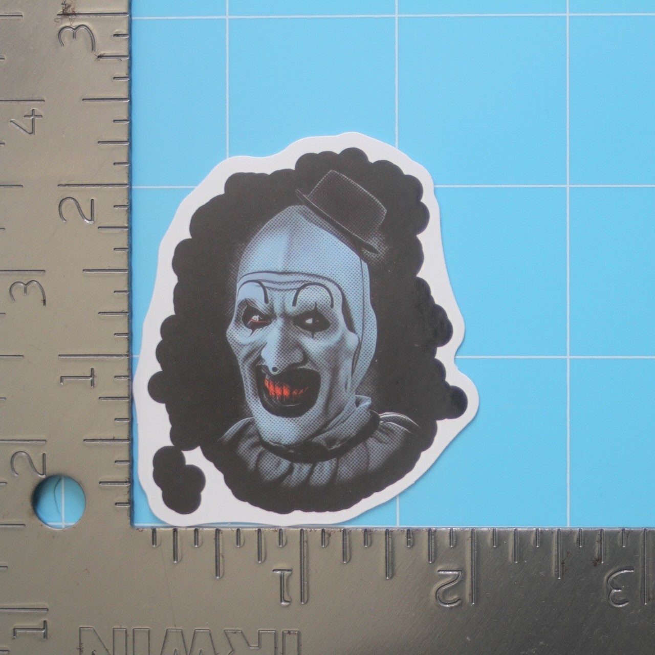 Terrifier Sticker (ART THE CLOWN) Bloody Horror Movie, Gloss PVC Decal