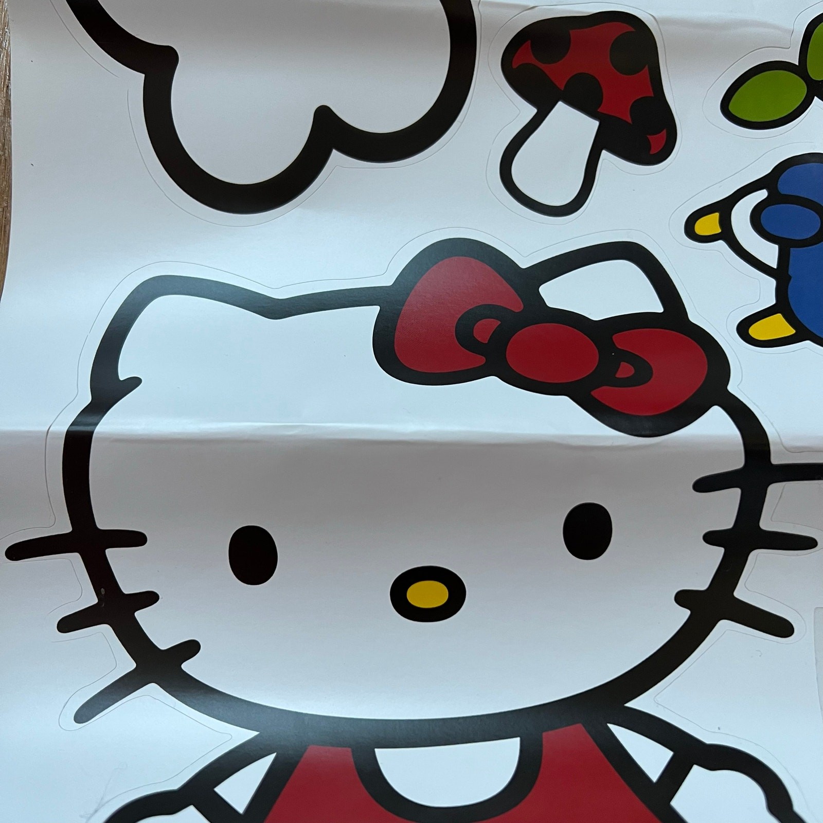 Hello Kitty Large Vinyl Wall Decal Sticker Sheets Sanrio Retro 2011 9″x7.5″