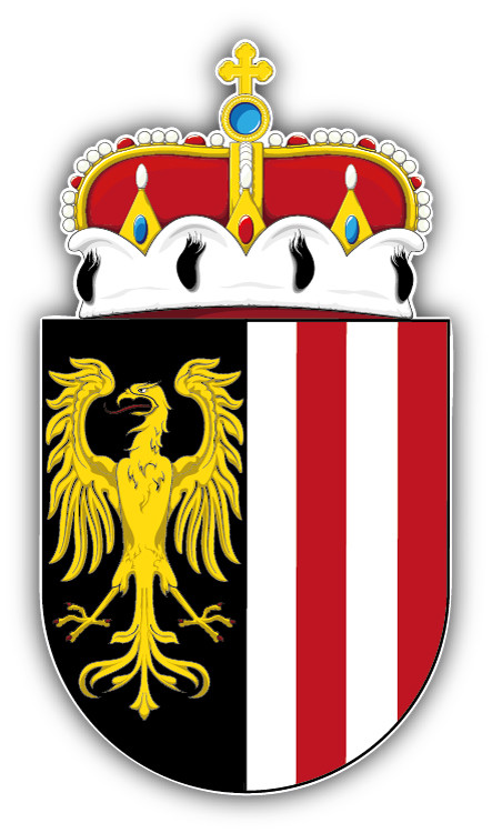 Upper Austria Coat Of Arms Car Bumper Sticker Decal – 9”, 12” or 14”