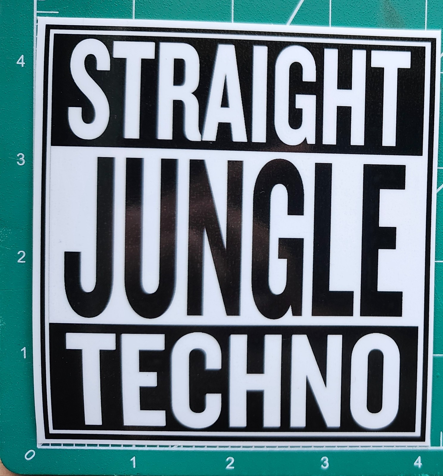 Straight Jungle Techno Vinyl Sticker Drum & Bass Junglist Music Decal Compton