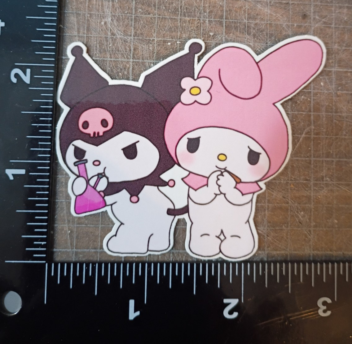 420 Hello Stoner Kitty & Friends Vinyl Decal Stickers
