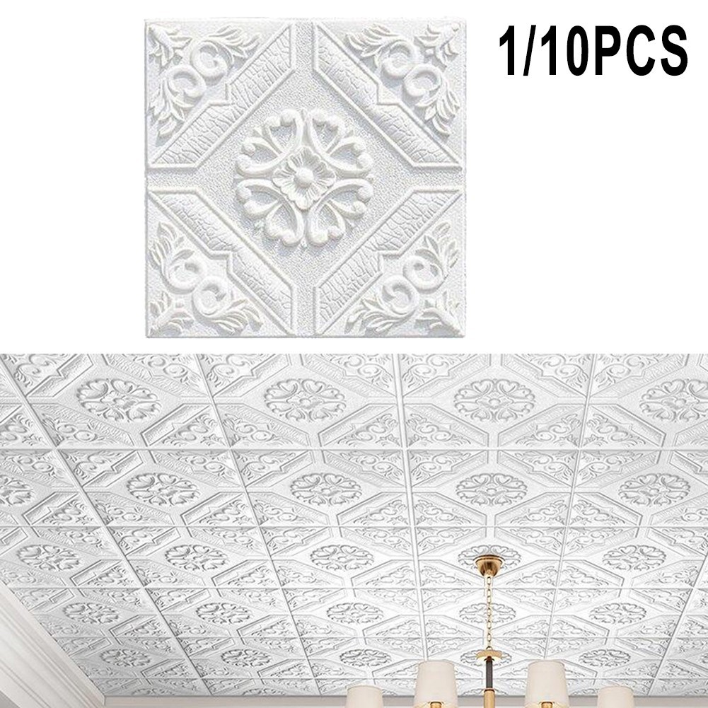 1/10pcs 3D Soft Foam Brick Texture Pattern Effect Wall Sticker Wall Decor 35cm