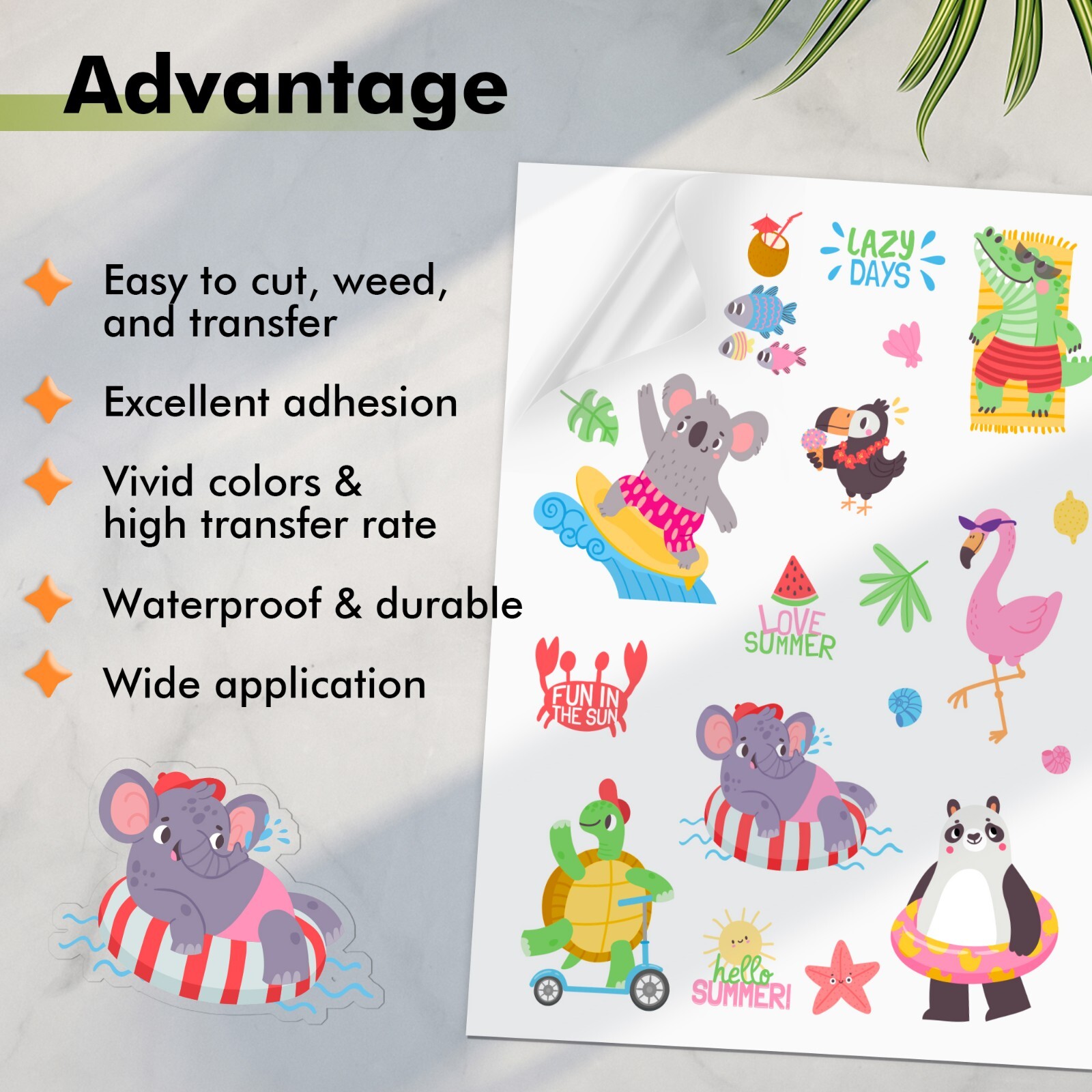 Koala Sublimation Sticker Paper 25 Sheets 8.5×11 Waterproof Matte Clear Outdoors