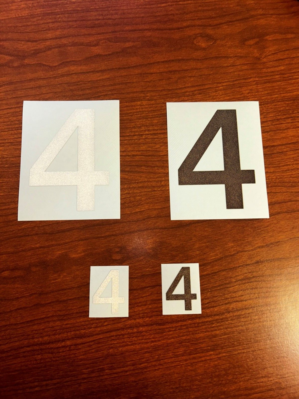 3M Reflective Numbers – 1.5″ and 4″ Sizes – Black and White Variations