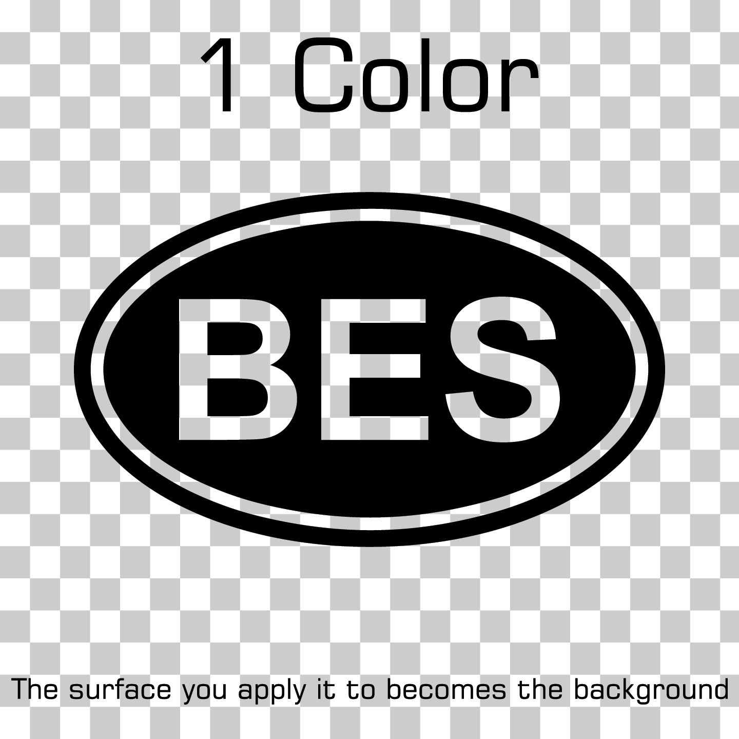 Bonaire BES Oval Country Code Vinyl Decal Sticker for Car Window Laptop & Gifts