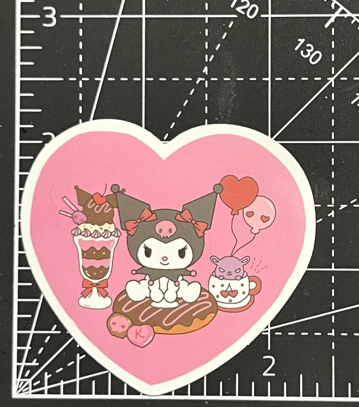 Kuromi LOVE – Sweet Shoppe – Vinyl Sanrio Sticker Bomb KAWAII Valentine’s Day