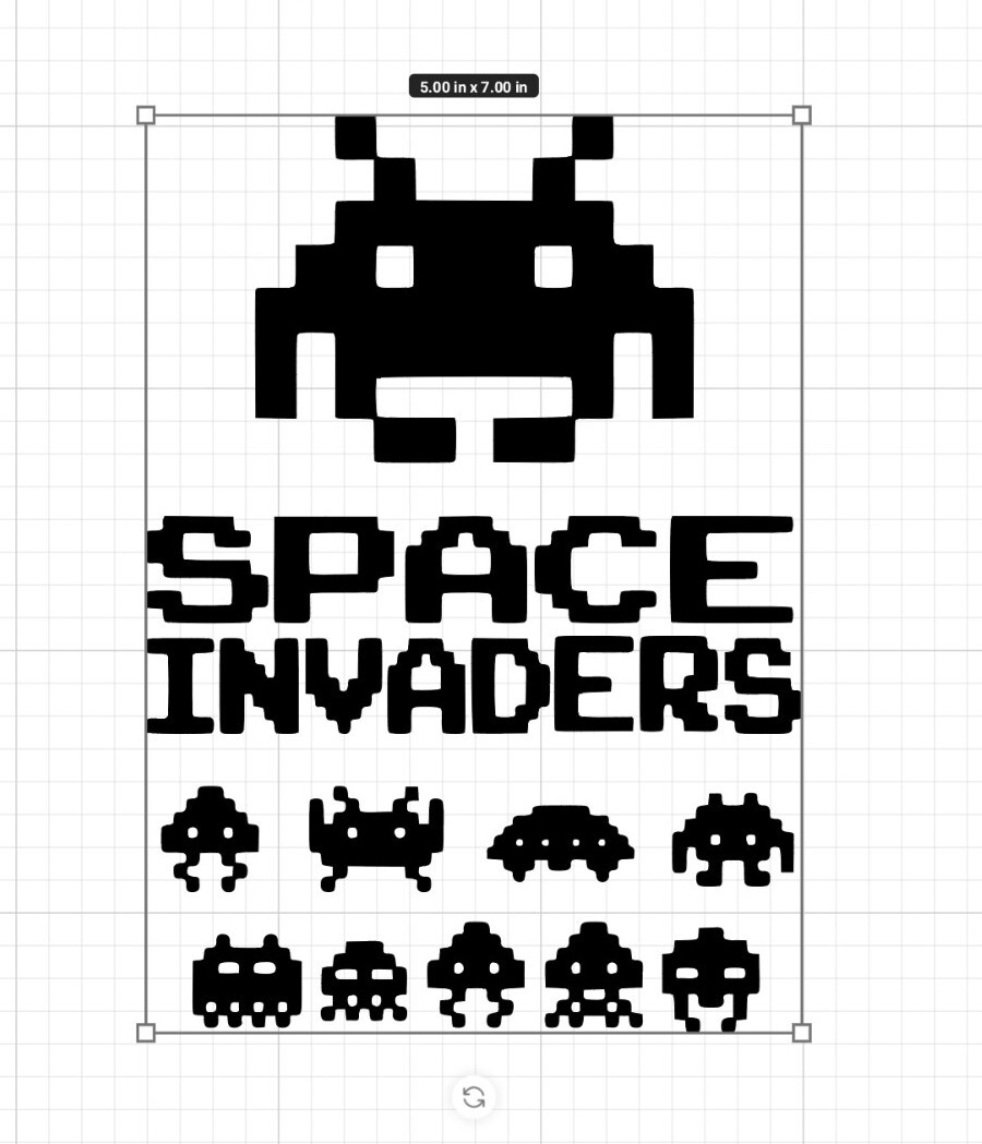 Space Invaders – Retro Classic Video Game Car Laptop Vinyl Decal Sticker 5×7!
