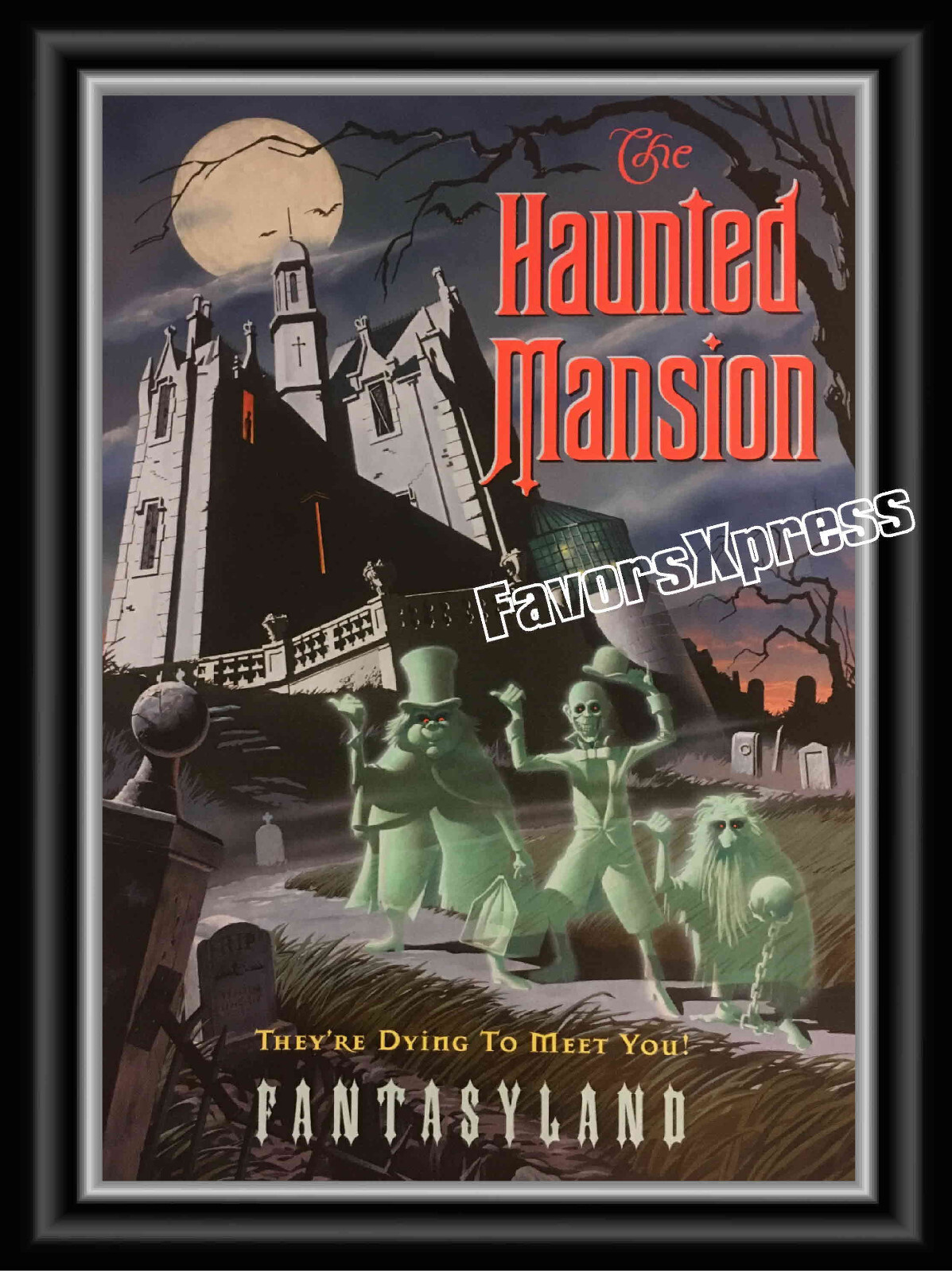 DISNEYWORLD HAUNTED MANSION PHOTO FRIDGE MAGNET 3.5 x 2.5 in