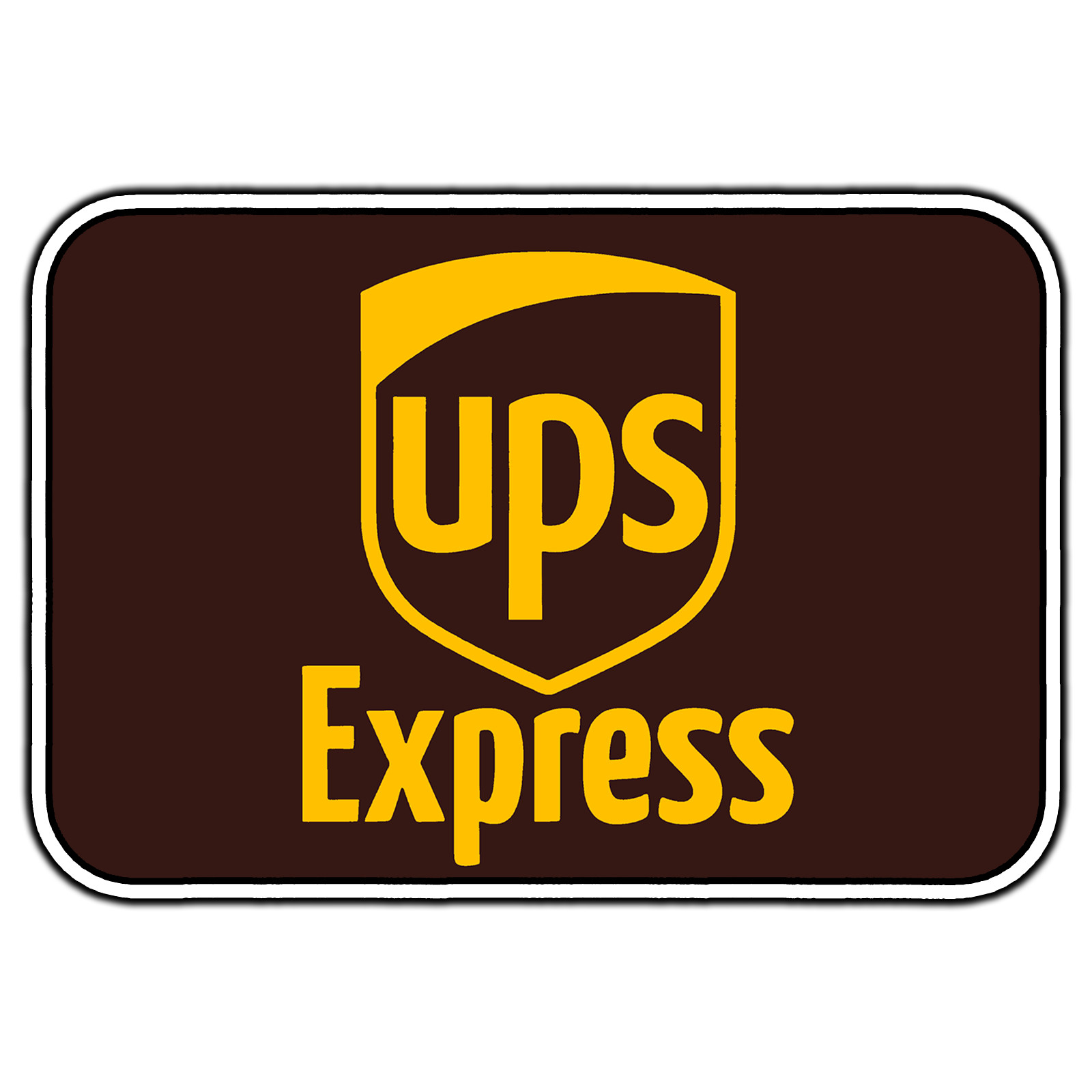 UPS Express Logo #3 Sticker Waterproof Vinyl Decal Die-Cut Car Laptop