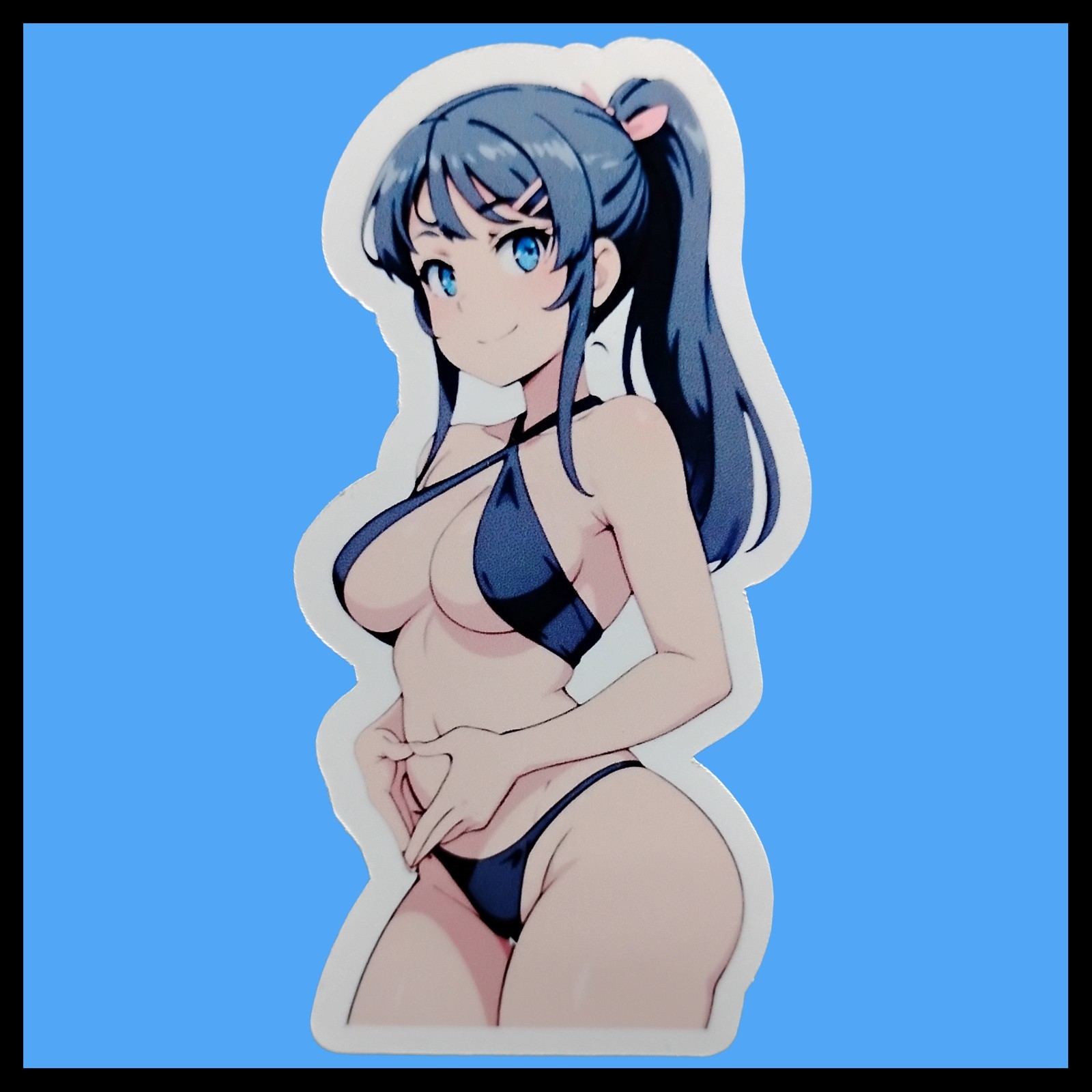 Anime Waifu Decal Sticker, Multiple Sizes Available