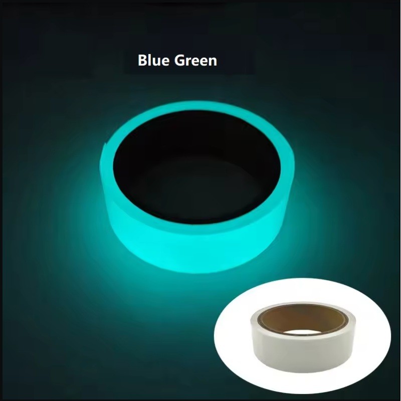 100ft Blue Glowing Tape Rolls Wall Bedroom Decoration Fluorescent Luminous Neon