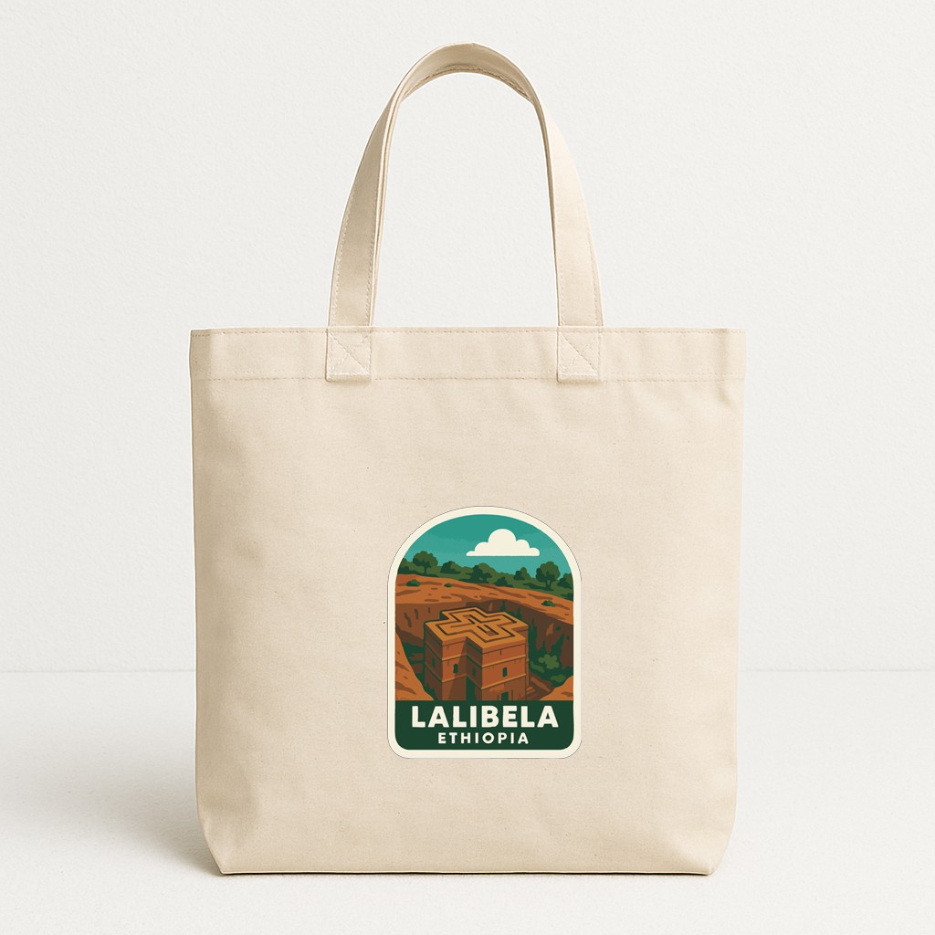 Lalibela Rock Churches Ethiopia Iron On Heat Transfer Vinyl HTV Die-Cut Symbolic