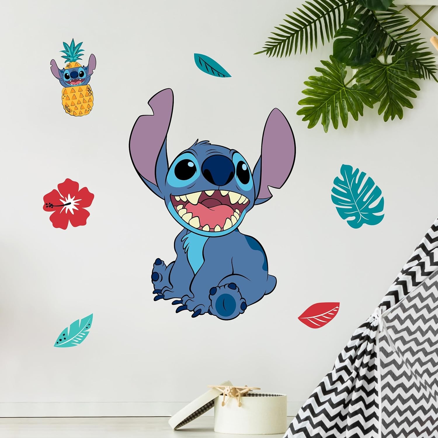 Disney Lilo and Stitch Wall Decals – 20″ Stitch Wall Vinyl Stickers Bedroom D…