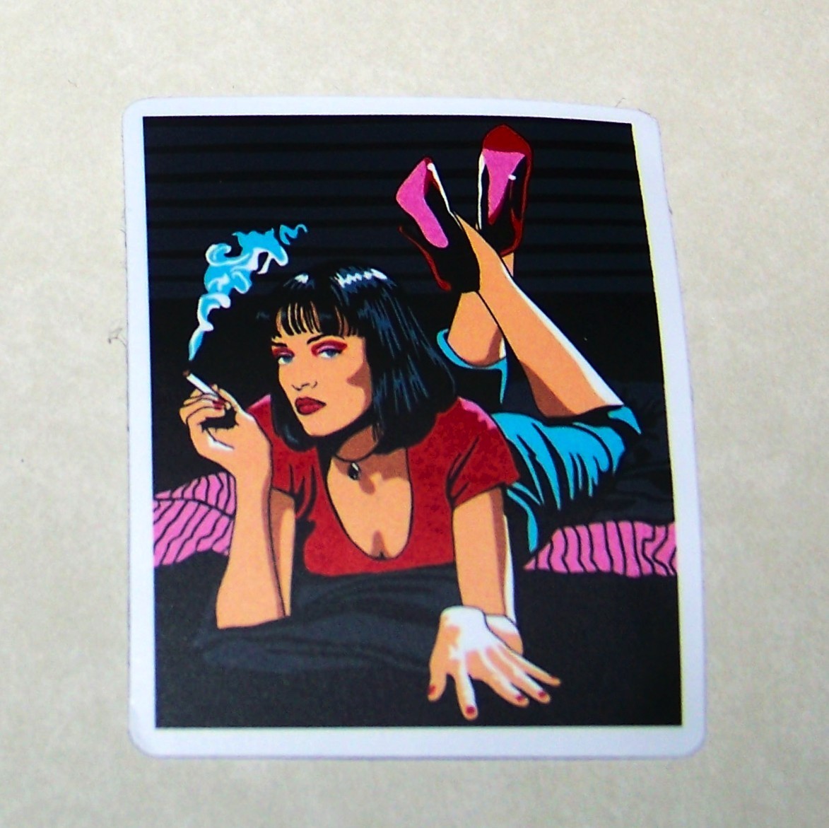 Pulp Fiction Mia Wallace Cut Sticker Decal Movie Tarantino Film – PULP FICTION