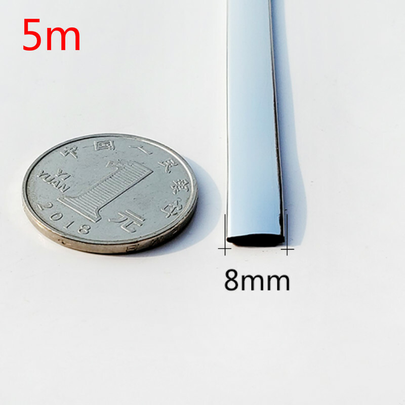 5M Chrome Car Moulding Trim Strip car Door Edge Scratch Protector Universal