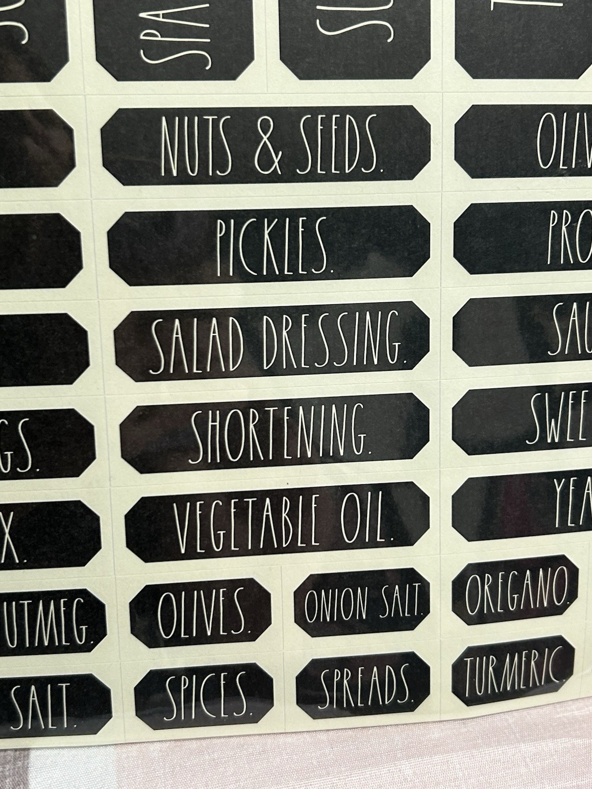 Rae Dunn 280 Organizing Household Labels Stickers Labels NWT