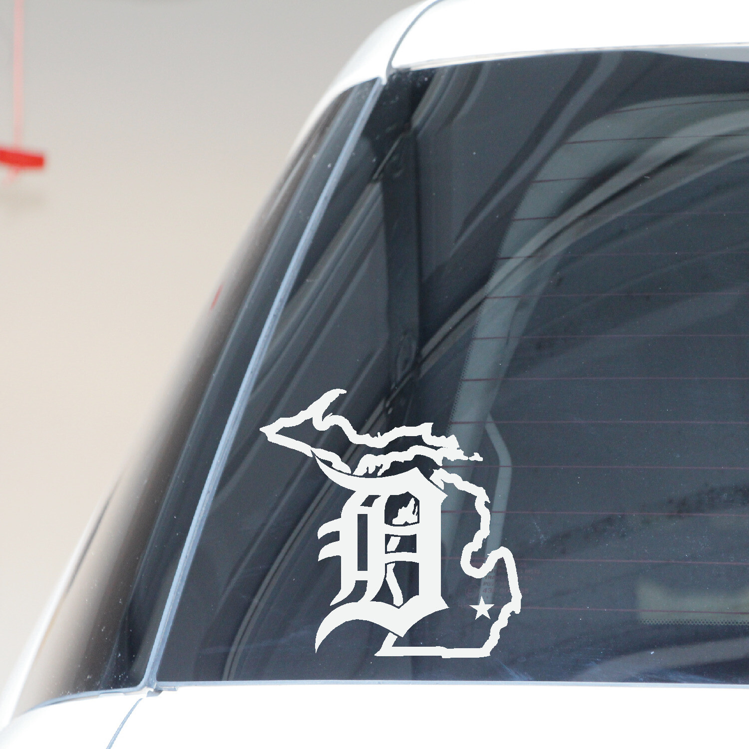Decal for Detroit Tigers Michigan State Map Vinyl Cut Sticker Baseball Sports
