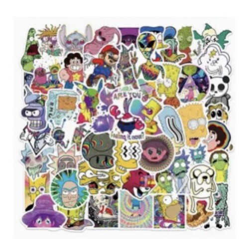 50+2pcs Cartoon Character Stickers・High Quality 一 PVC Cartoon Character Stickers