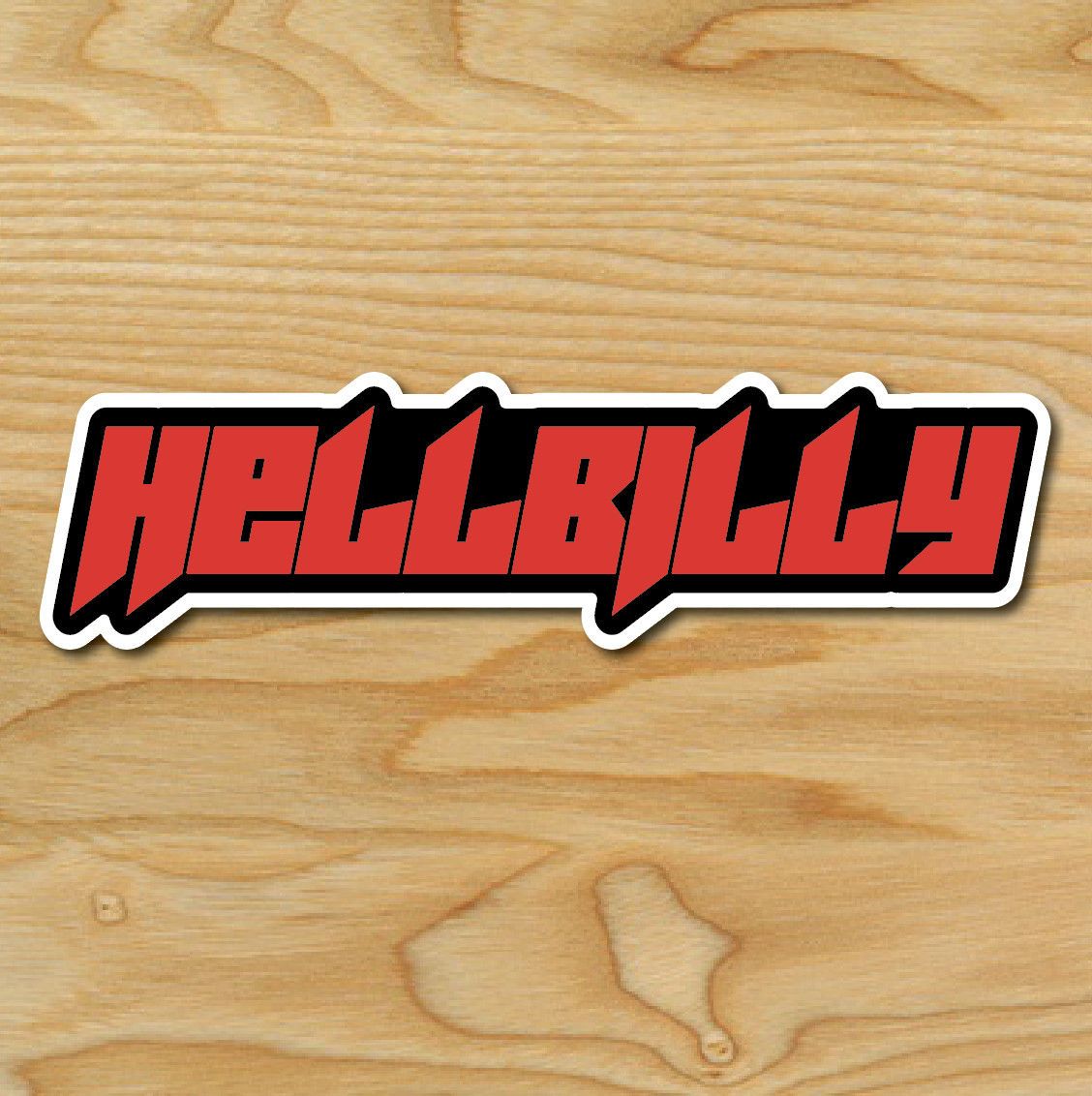(1) HELLBILLY car Sticker Auto Race Drift JDM Decal Boost Tuner Truck VW Euro