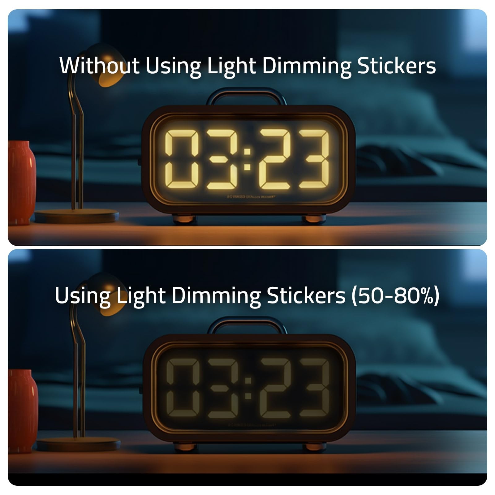 Light Dimming Stickers,2 Sheets Black,50% Dimming of Lights50% Dimming