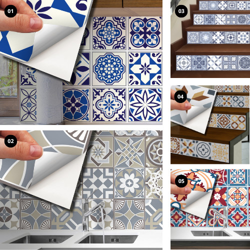 6″x6″ Peel and Stick Tile Decals Kitchen Backsplash Bathroom Self Adhesive DIY